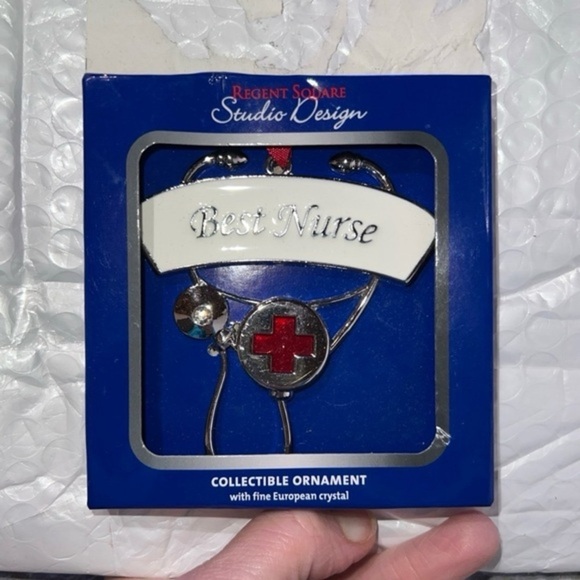 None Other - Best Nurse Stethoscope Christmas Tree Ornament NWT